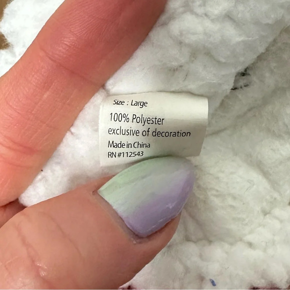 Fuzzy Pink Sequinned Ballet Slippers Sz. L - Picture 3 of 4